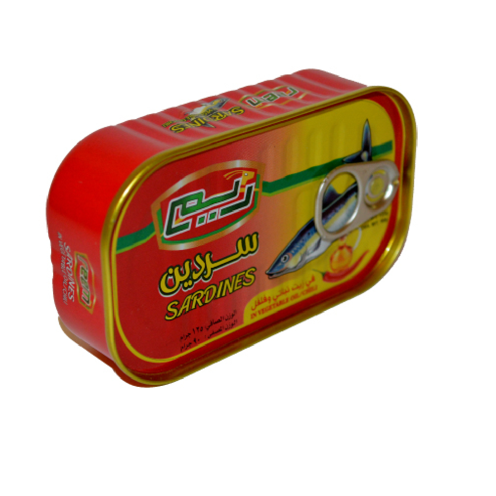 سردين ريم زيت نباتي&فلفل 125ج