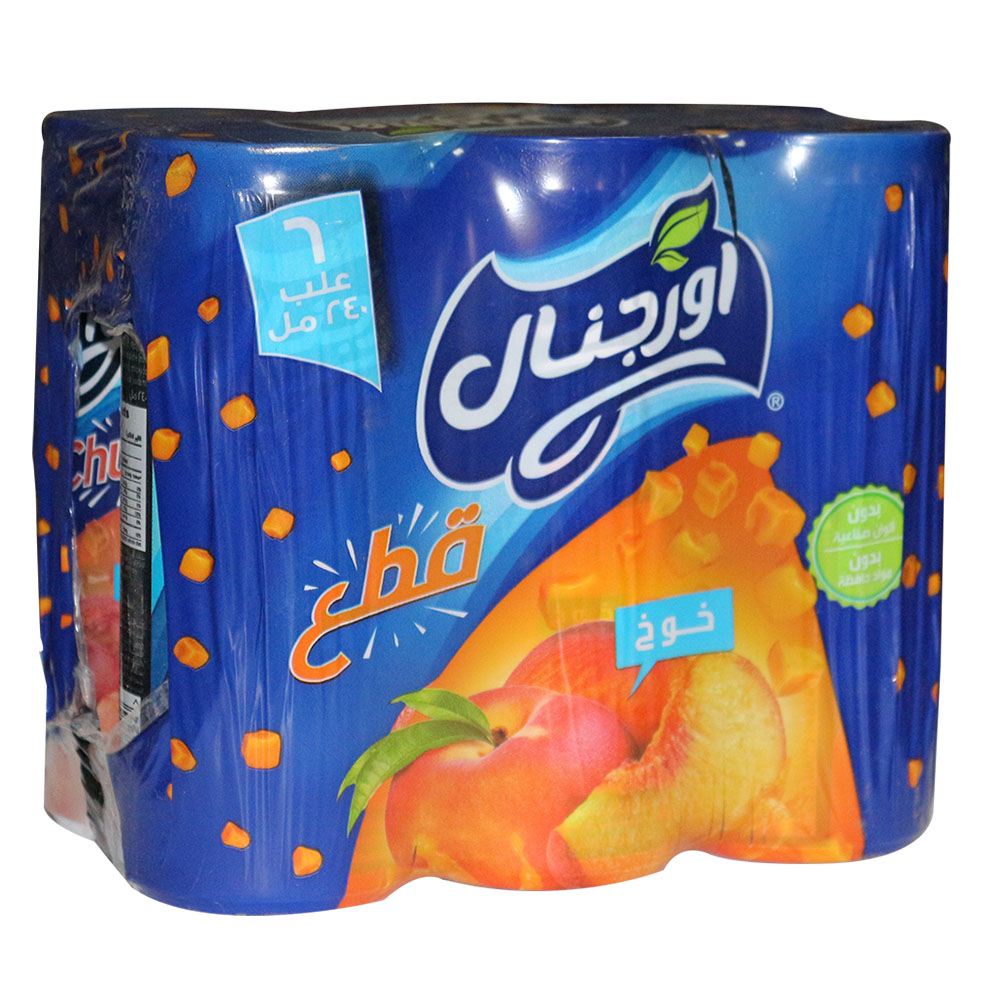 شراب اوريجنال خوخ حبيبات 240مل