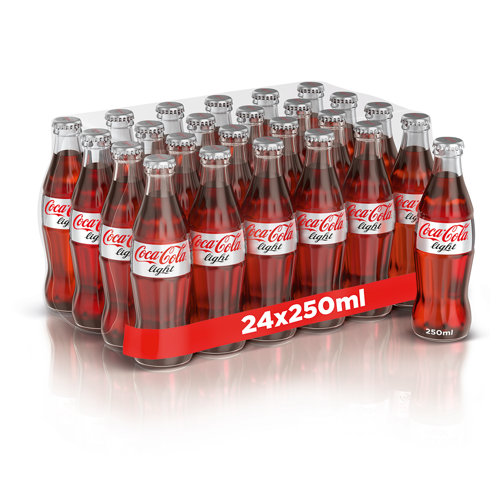 كوكا كولا لايت زجاج 250مل