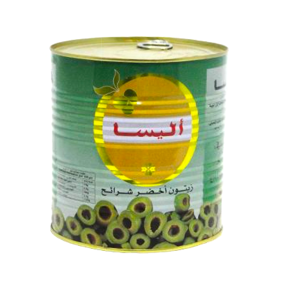 زيتون اليسا اخضر شرائح