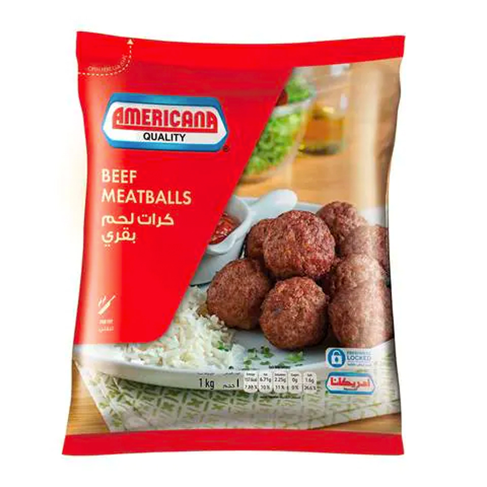 كرات لحم امريكانا بقري 1ك