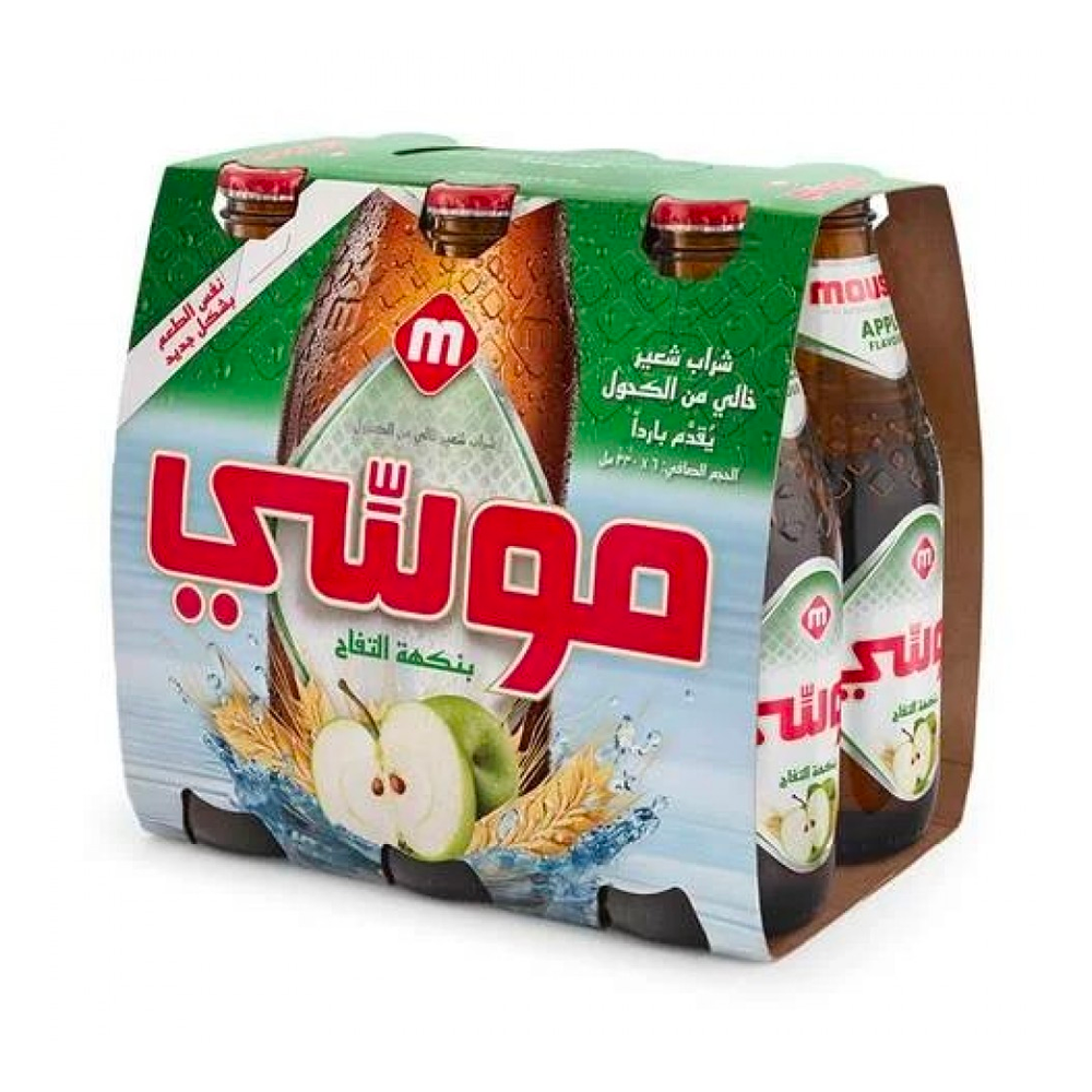 بيرة موسي تفاح زجاج 330مل