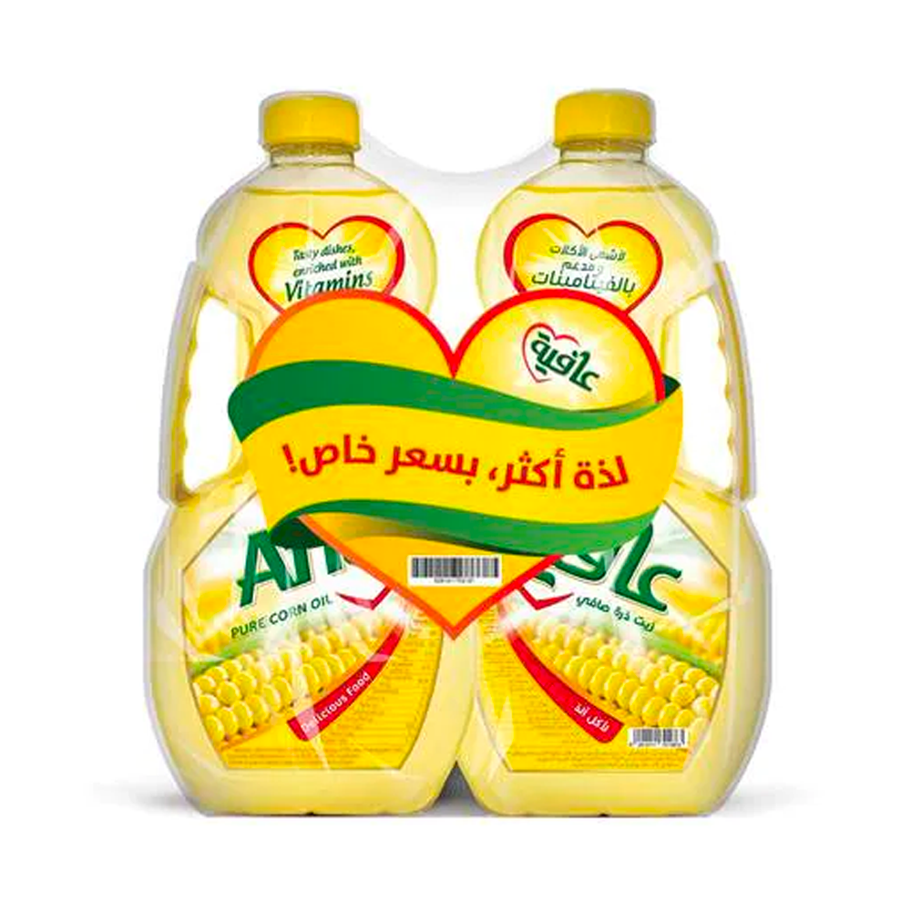 زيت عافية ذرة 2×1.5ل عخ