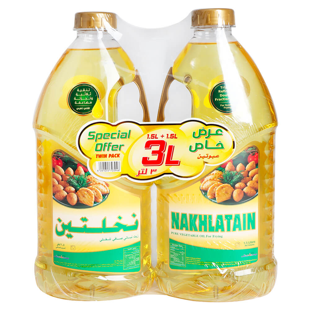 زيت نخلتين بلاستيك 2×1.5ل عخ