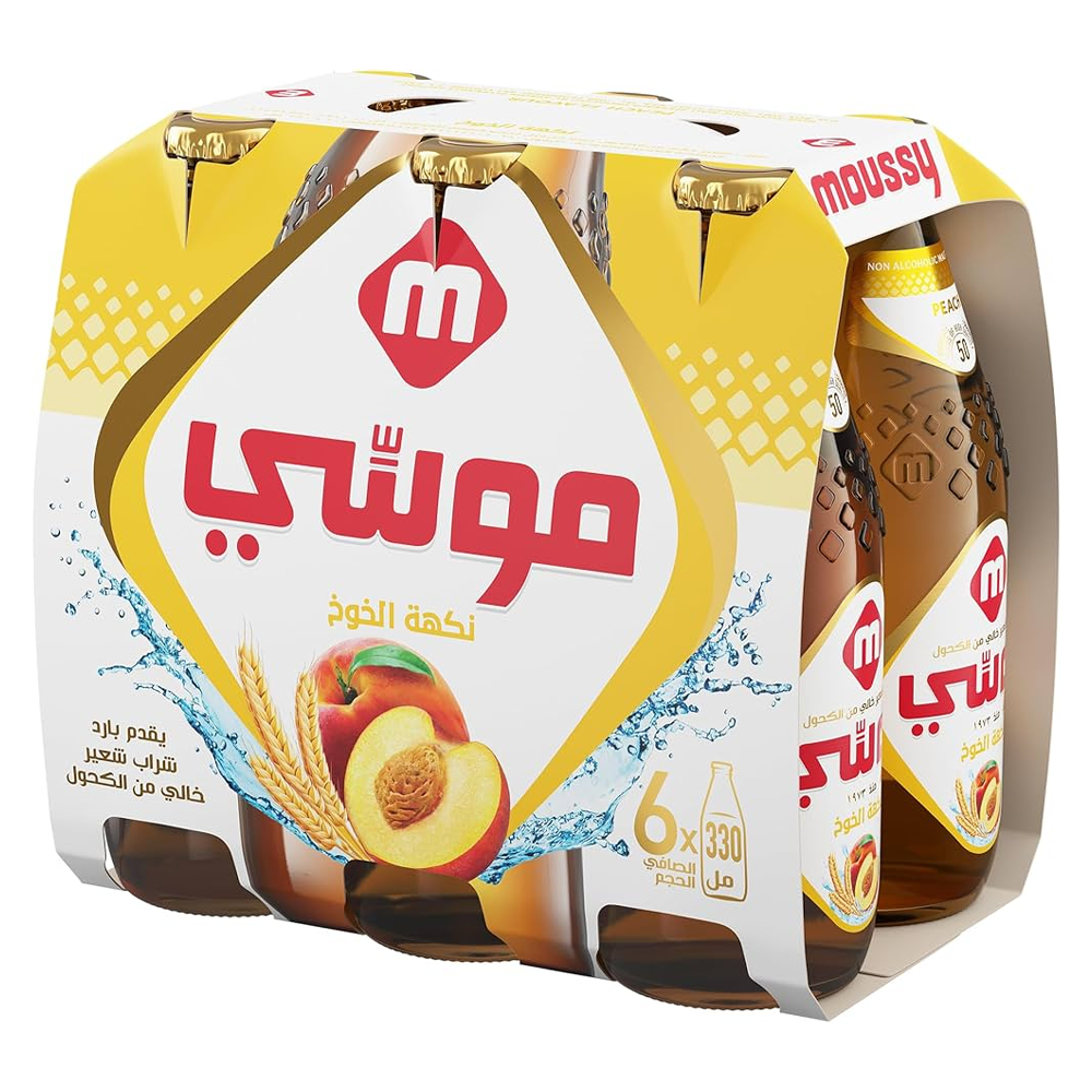 بيرة موسي خوخ زجاج 330مل