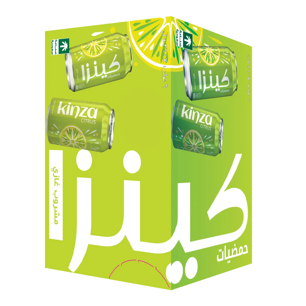 مشروب كينزا.حمضيات علب 6×360مل